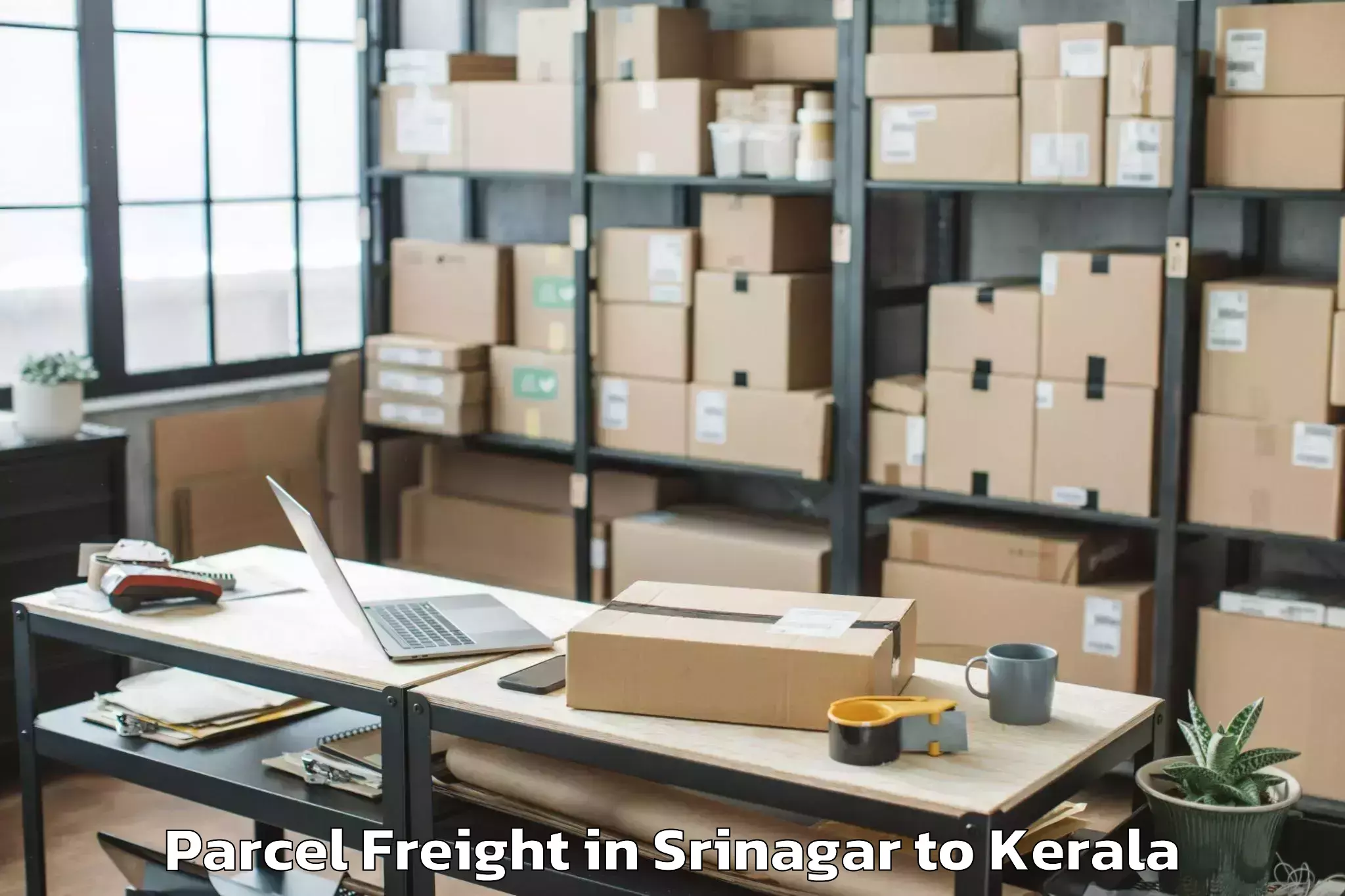 Discover Srinagar to Chirayinkeezhu Parcel Freight